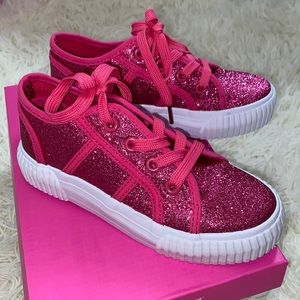 Tommy Bahamas Kids Glitter Platform Sneakers